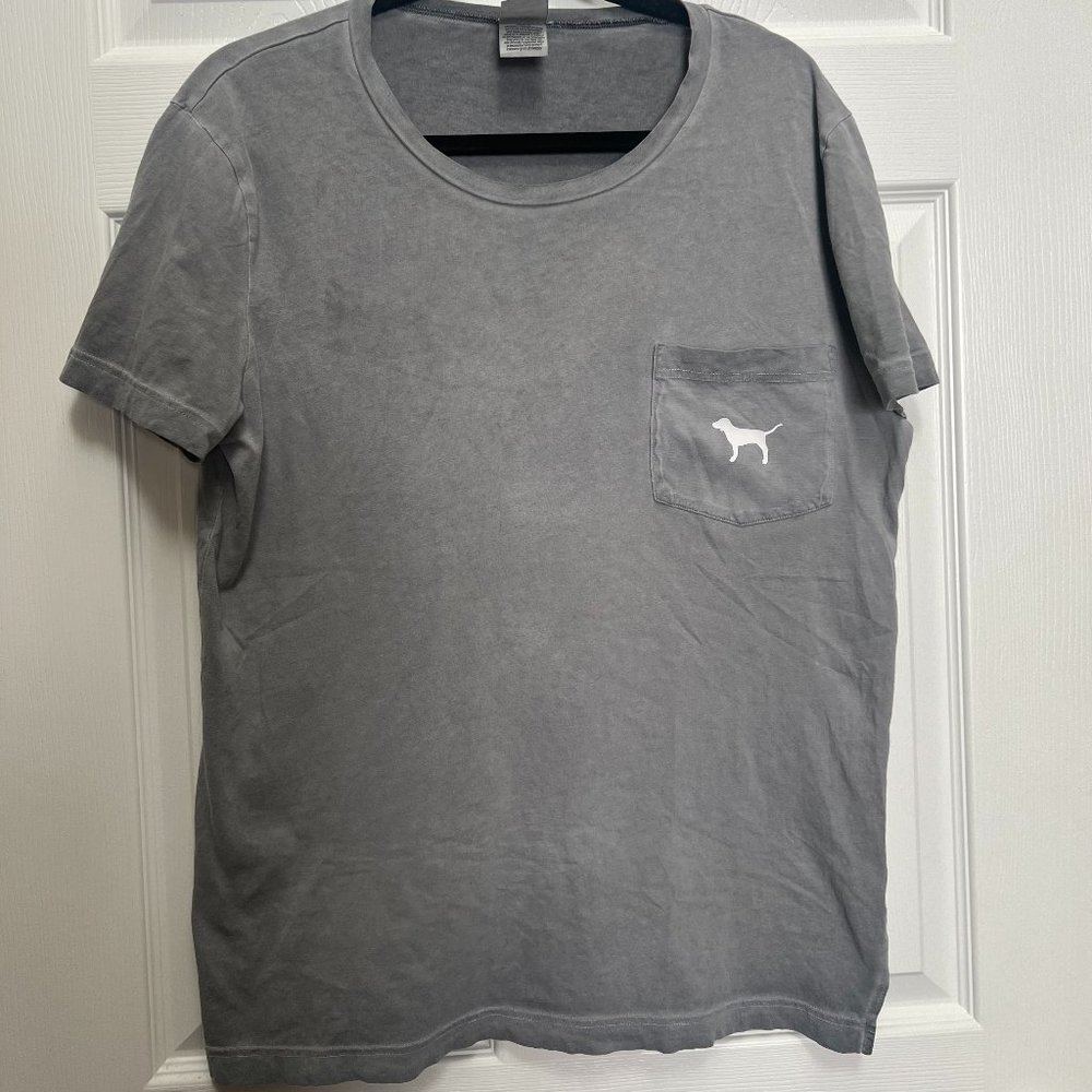 Victoria's Secret PINK Oversized Short Sleeve Campus Tee
